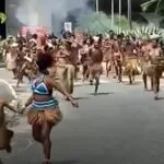 Indígenas e policiais militares entram em confronto no CAB, em Salvador