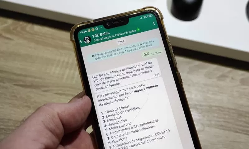 Eleitores baianos poderão receber atendimento do TRE-BA pelo WhatsApp