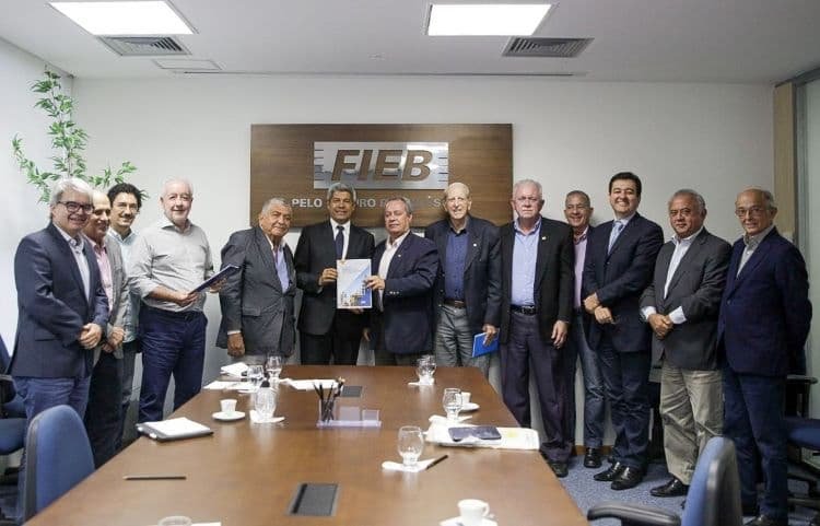 Jerônimo recebe propostas da Fieb e defende 'mesa permanente' com a Federação