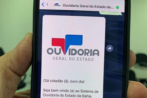Ouvidoria Geral do Estado tem conta do WhatsApp verificada
