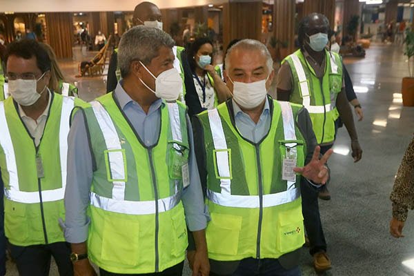Ministro de Portos e Aeroportos e governador visitam estruturas do aeroporto de SSA