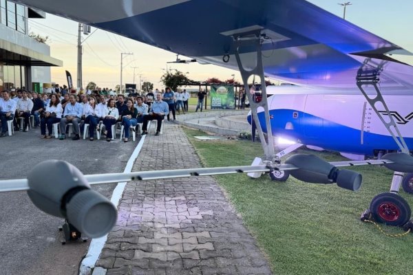 Aeronave agrícola elétrica e autônoma é apresentada no oeste baiano como inovação para o agronegócio