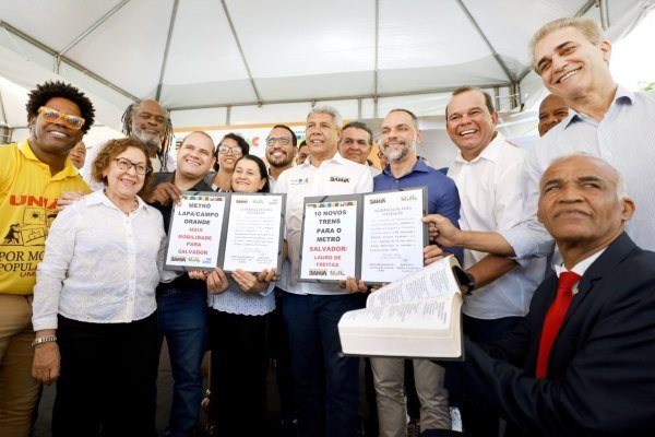 Governo autoriza R$ 2,1 bilhões em obras e trens para novo trecho do metrô de Salvador